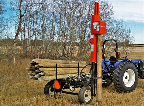 tractor mounted hydraulic post driver